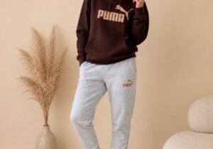 Conjunto Deportivo Chocolate & Gris Melange